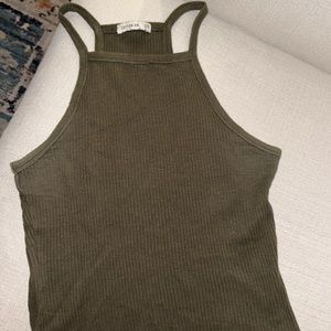 Small Green Ribbed Tank
